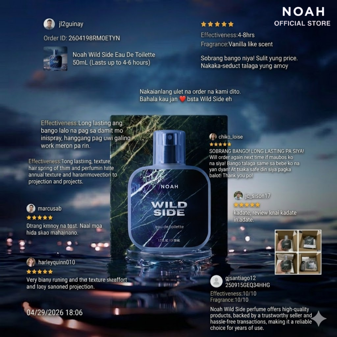 Noah Wild Side Eau De Toilette 50mL (Lasts up to 4-6 hours)