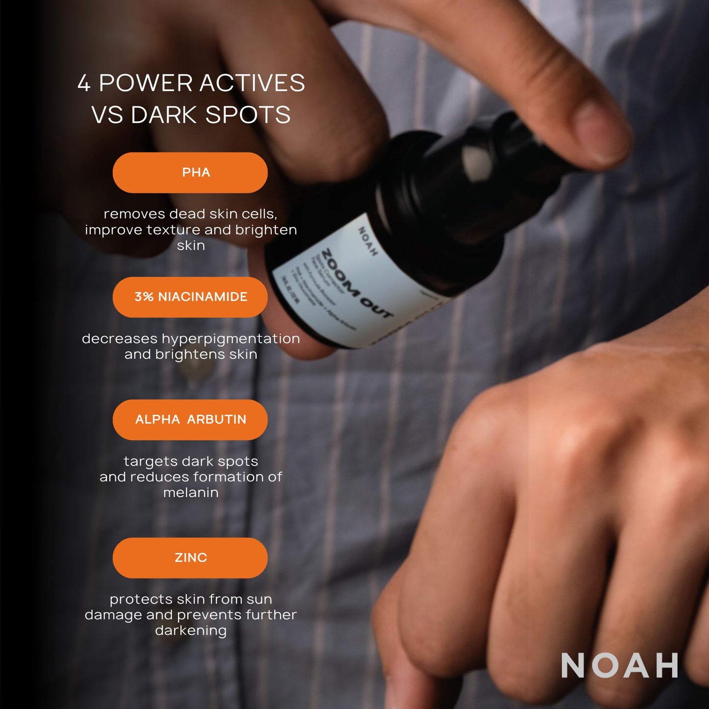 3 pcs Noah Zoom Out Serum ( Reduces Dark Spots effectively )